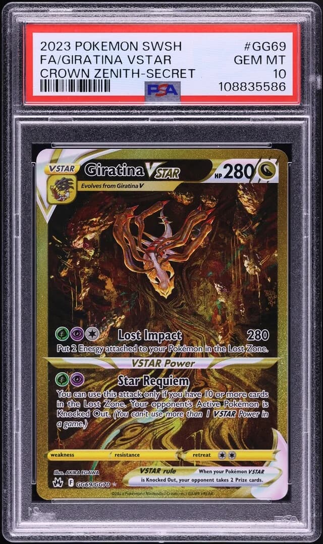 PSA Pokémon-slab ter illustratie
